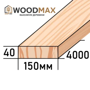 Обрізний брус 40х150 (40*150) в Києві